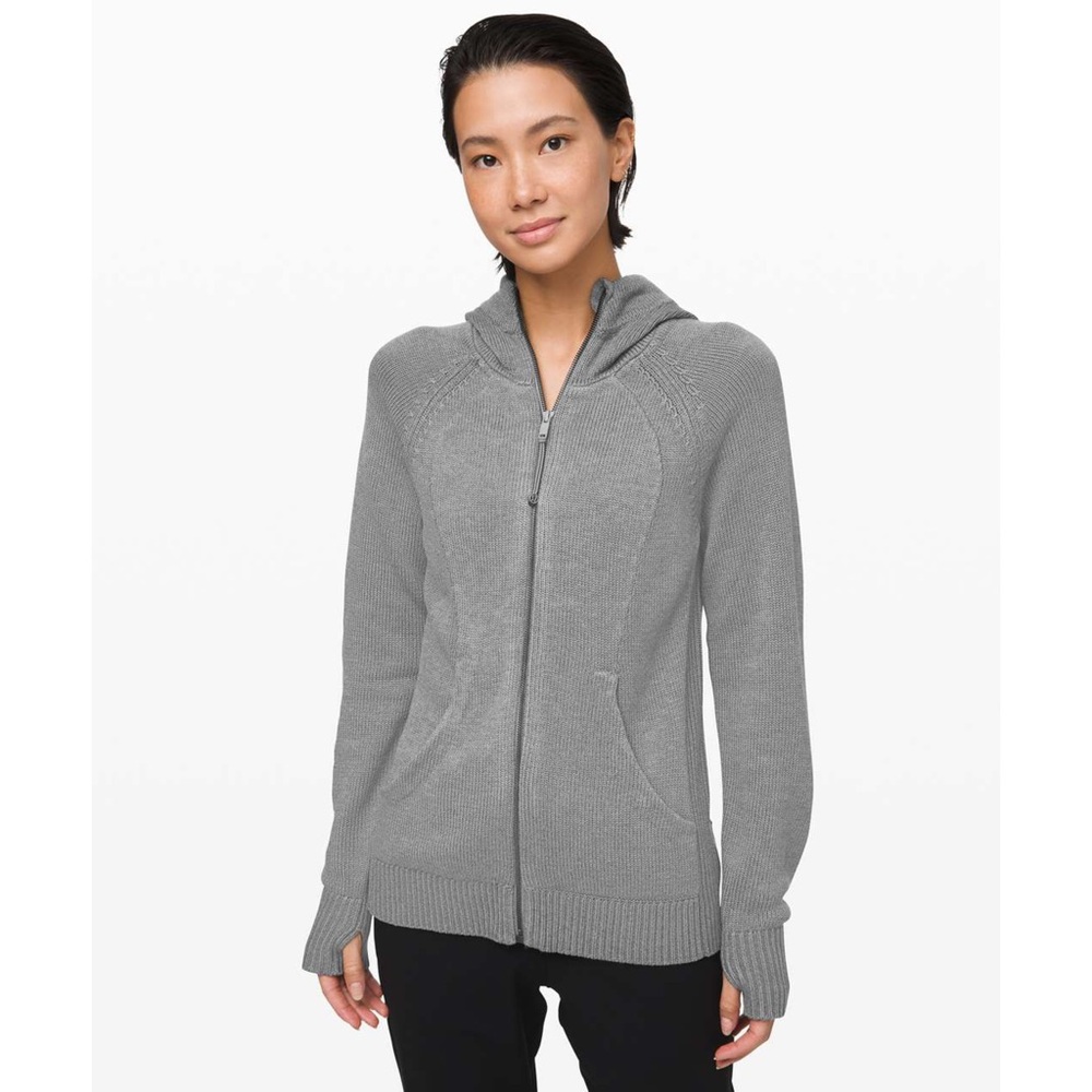 Lululemon Scuba Hoodie Cashlu Heathered Core Medium Grey Size XS